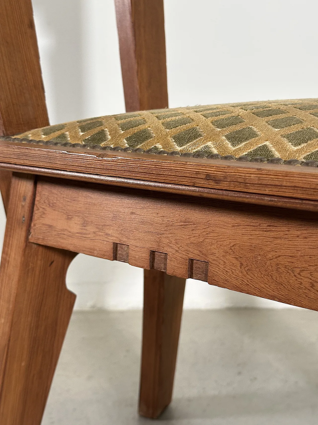 Pair of larch wood chairs, 1930s 12