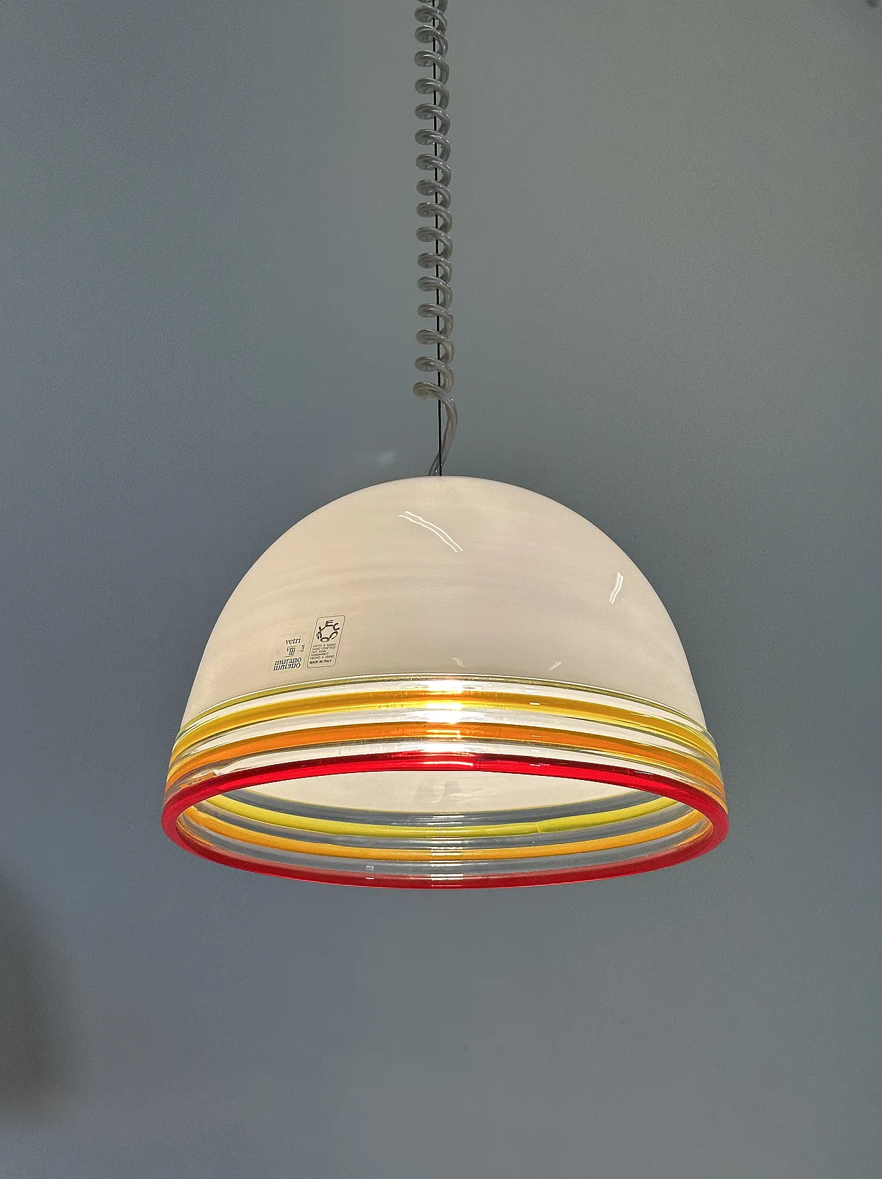 Febo model chandelier by R. Pamio and R. Toso for Leucos, 1970s 9
