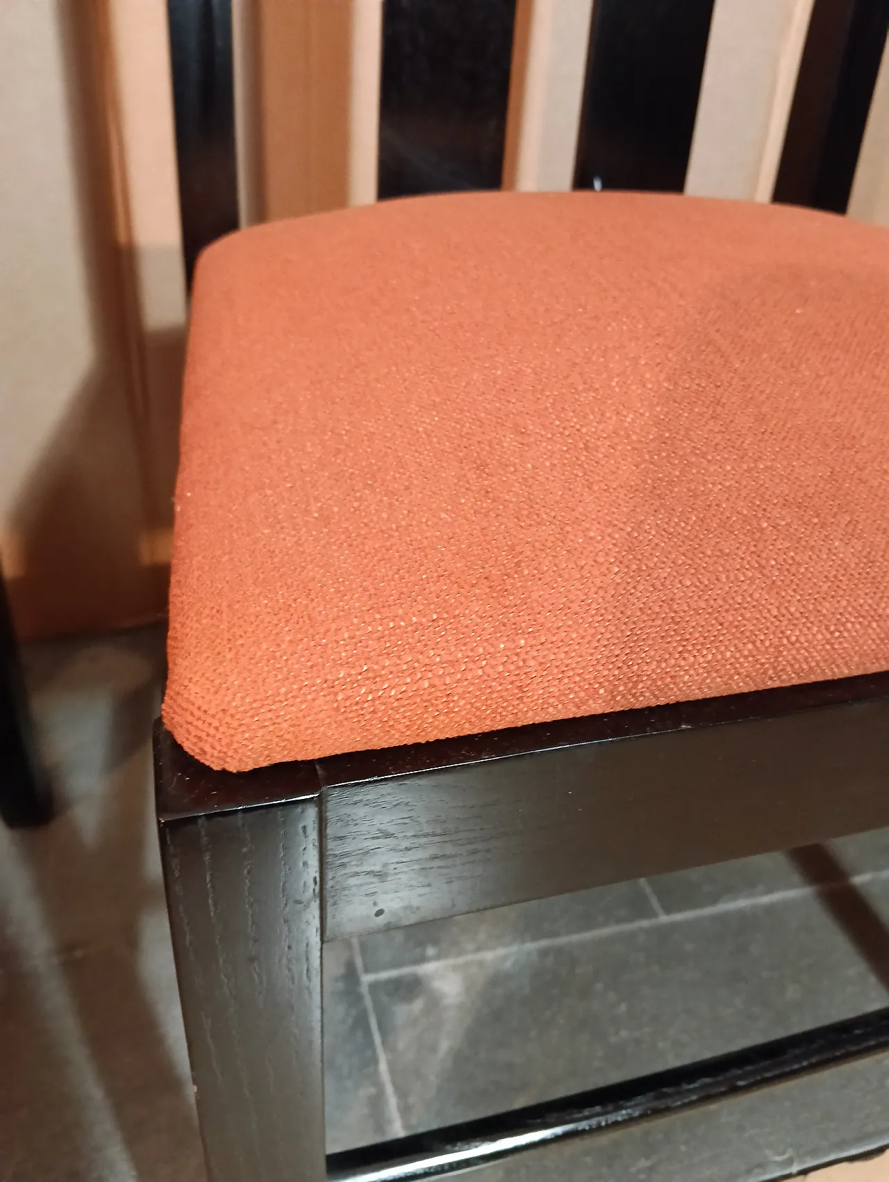 4 Sedie Ingram 834 by C.R.Mackintosh for Alivar nere in tex Ruggine 53