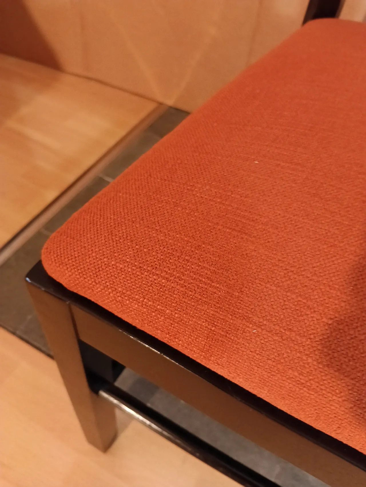 4 Sedie Ingram 834 by C.R.Mackintosh for Alivar nere in tex Ruggine 58