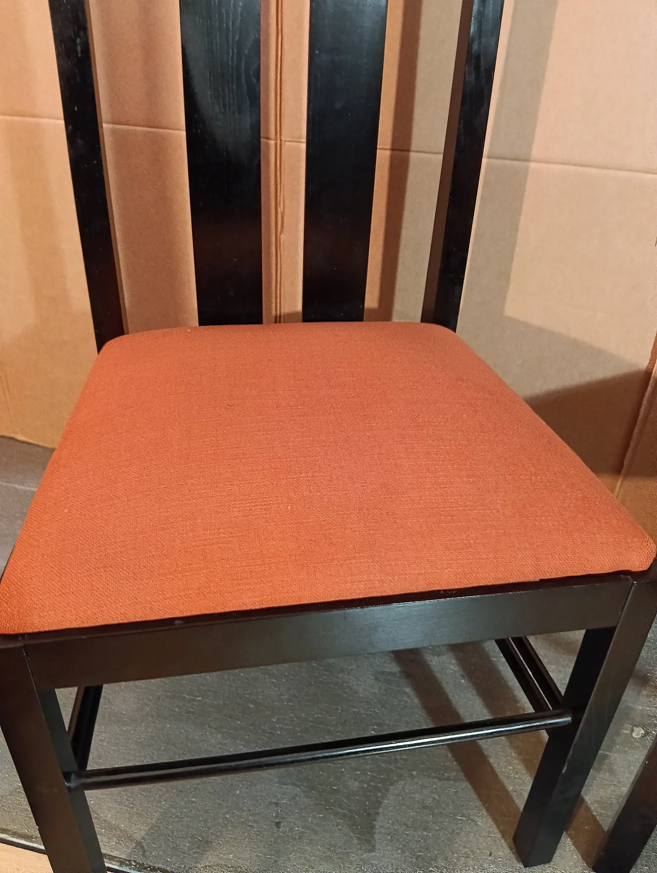 4 Sedie Ingram 834 by C.R.Mackintosh for Alivar nere in tex Ruggine 146