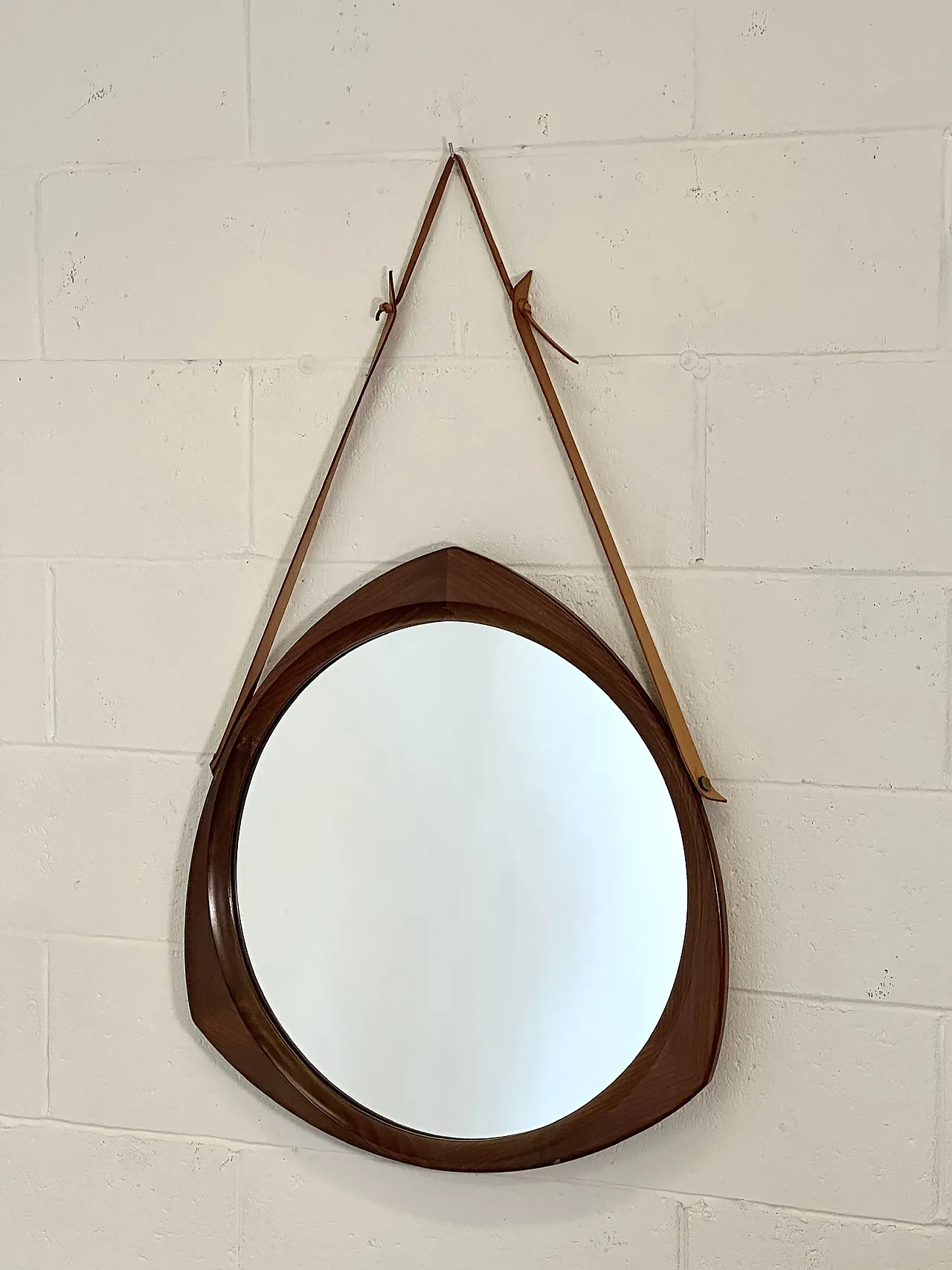 Specchio in teak nello stile di Campo & Graffi anni 70 1