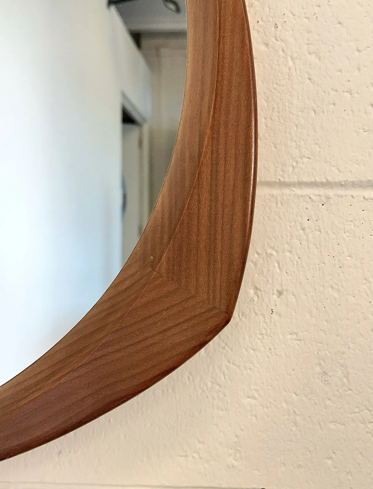 Specchio in teak nello stile di Campo & Graffi anni 70 2