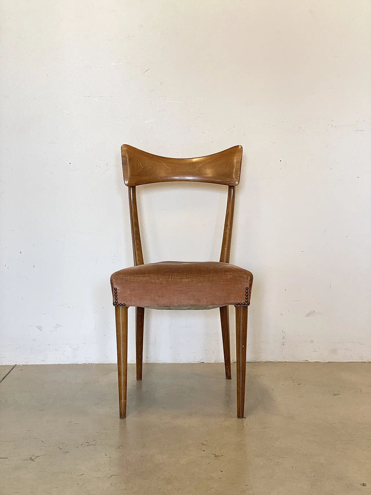 Pair of beech wood chairs, 1960s 9