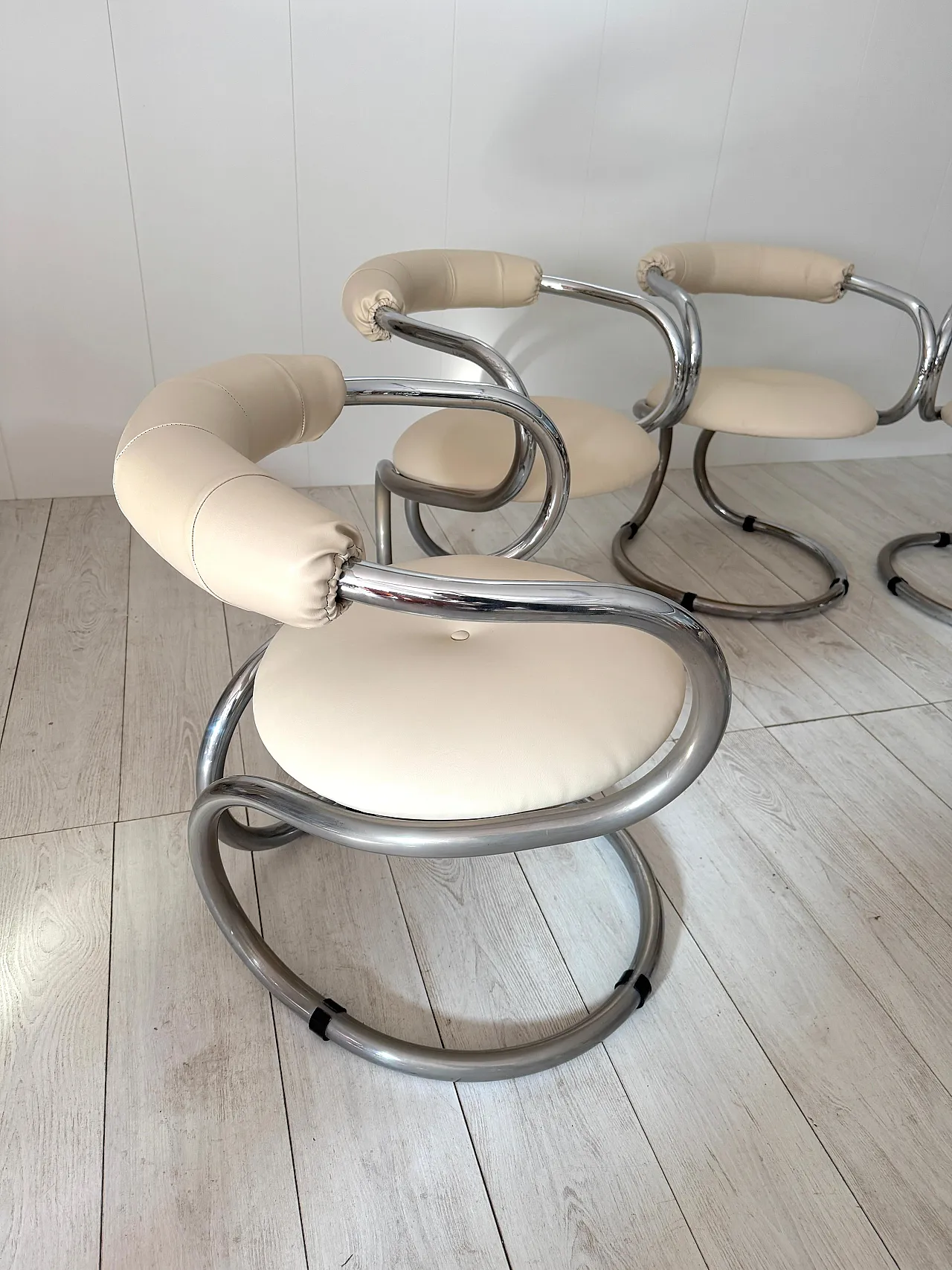 6 Chairs by Rudi Bonzanini for Tecnosalotto, 1970s 3