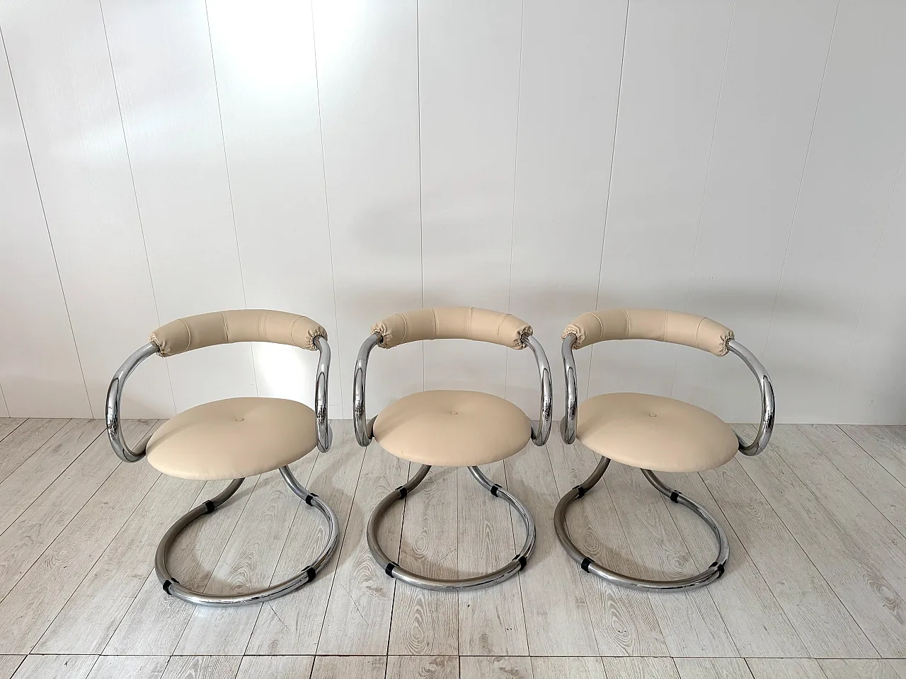 6 Chairs by Rudi Bonzanini for Tecnosalotto, 1970s 5