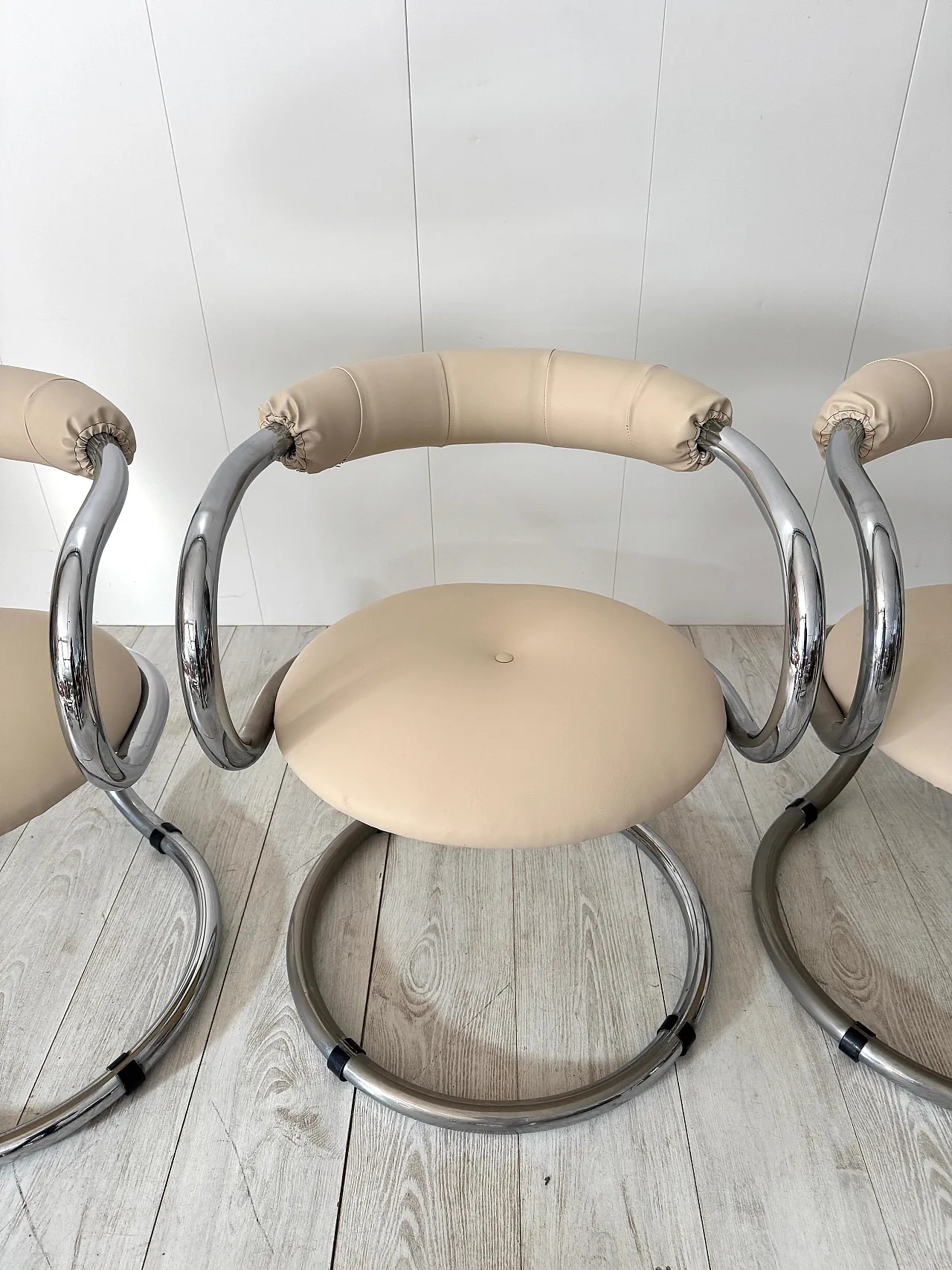6 Chairs by Rudi Bonzanini for Tecnosalotto, 1970s 7