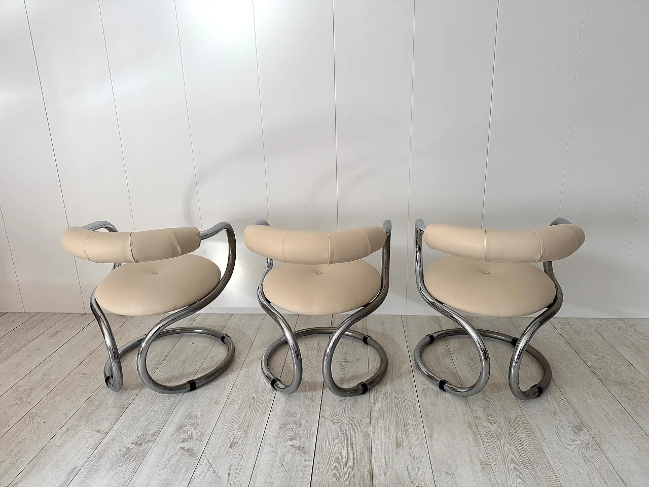 6 Chairs by Rudi Bonzanini for Tecnosalotto, 1970s 9