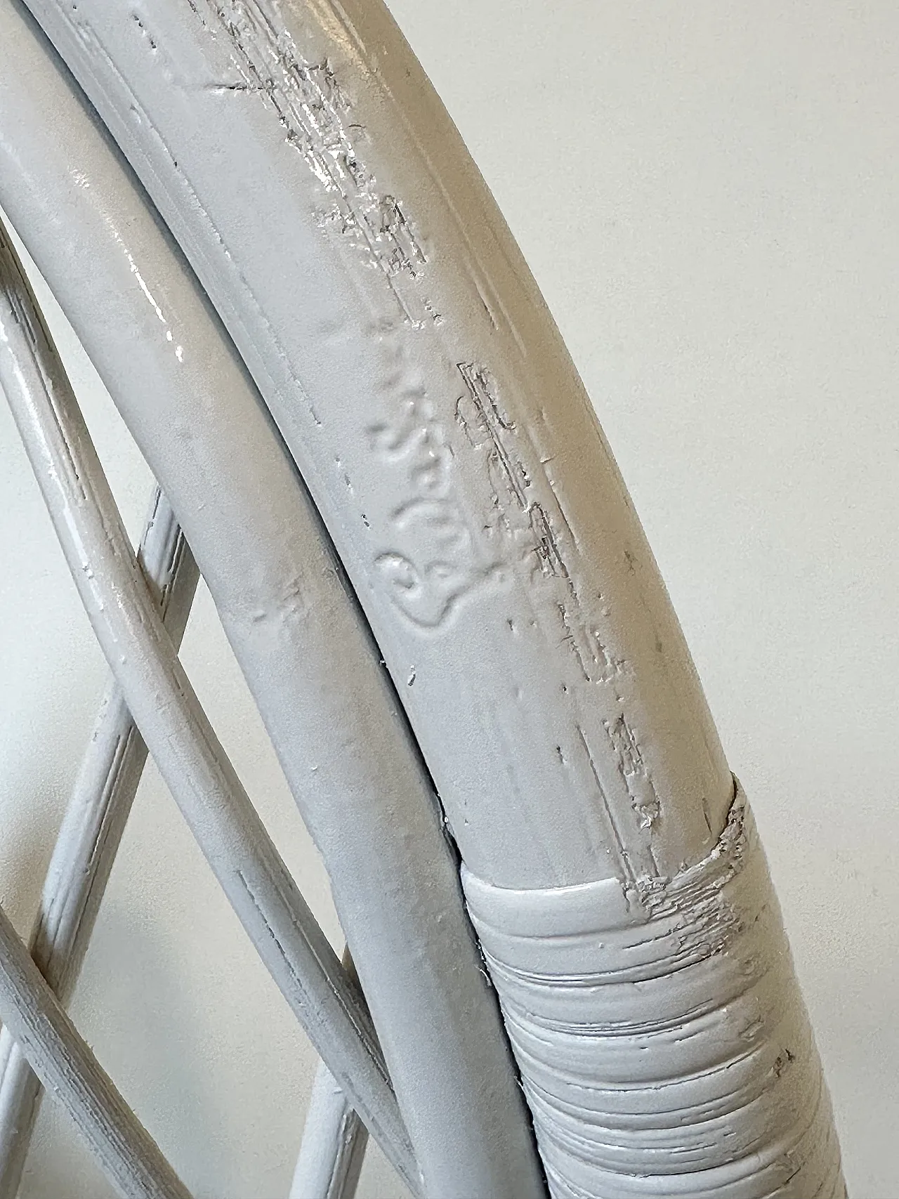 Pair of white lacquered bamboo sofas by Gervasoni, 1980s 19