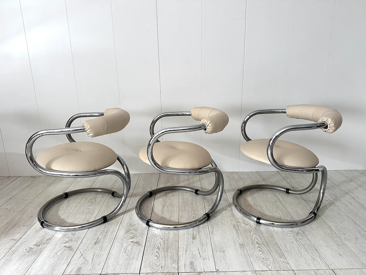 6 Chairs by Rudi Bonzanini for Tecnosalotto, 1970s 13
