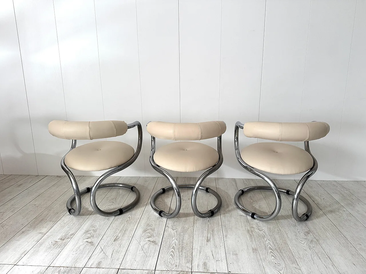 6 Chairs by Rudi Bonzanini for Tecnosalotto, 1970s 14