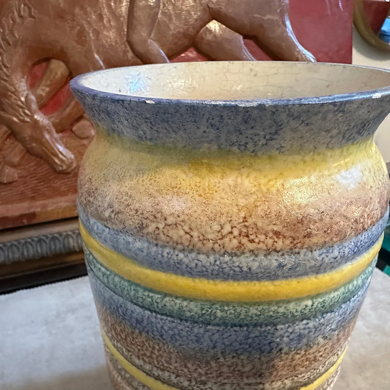 Art Deco futurist ceramic vase by Ceramiche of Albisola, 1930s 5