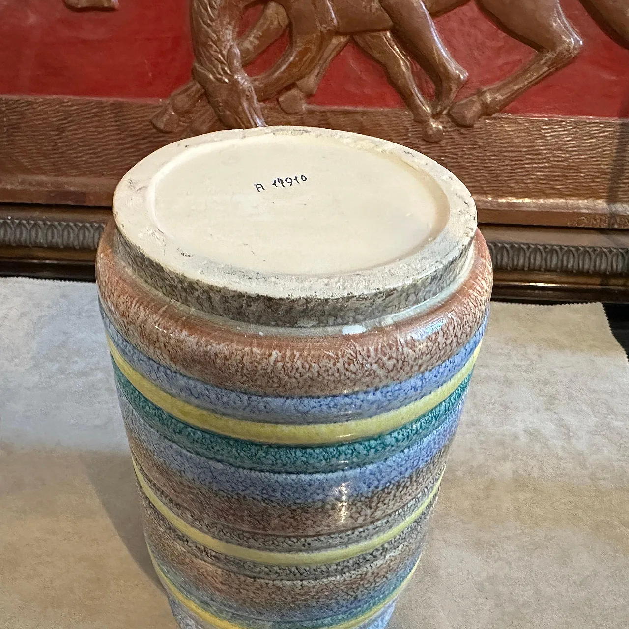 Art Deco futurist ceramic vase by Ceramiche of Albisola, 1930s 6