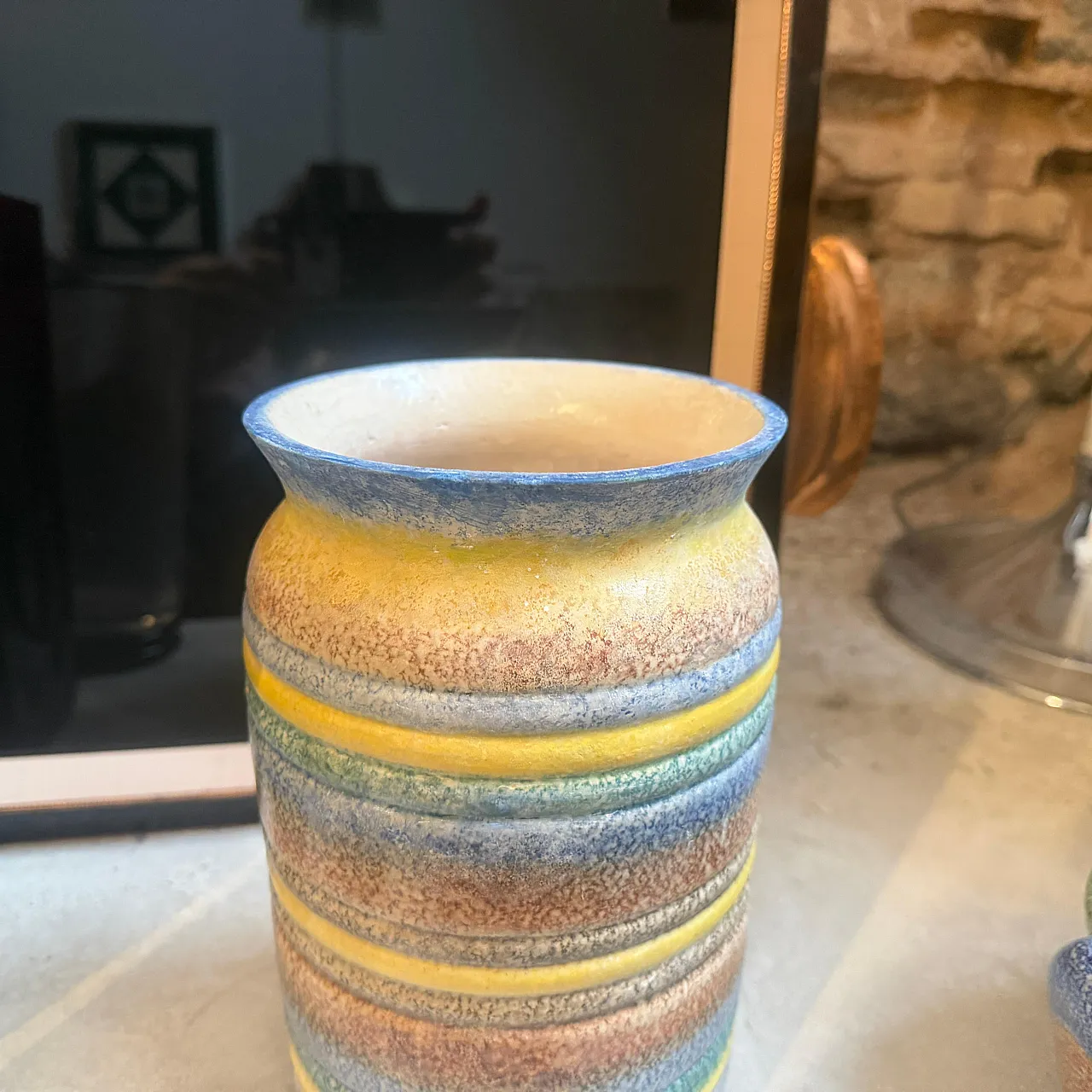 Art Deco futurist ceramic vase by Ceramiche of Albisola, 1930s 8