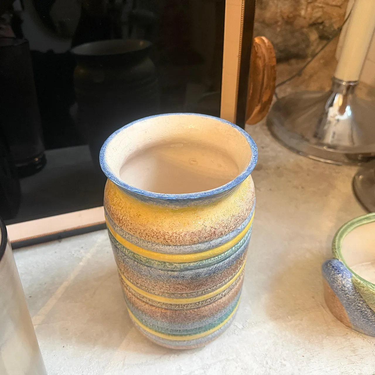 Art Deco futurist ceramic vase by Ceramiche of Albisola, 1930s 10