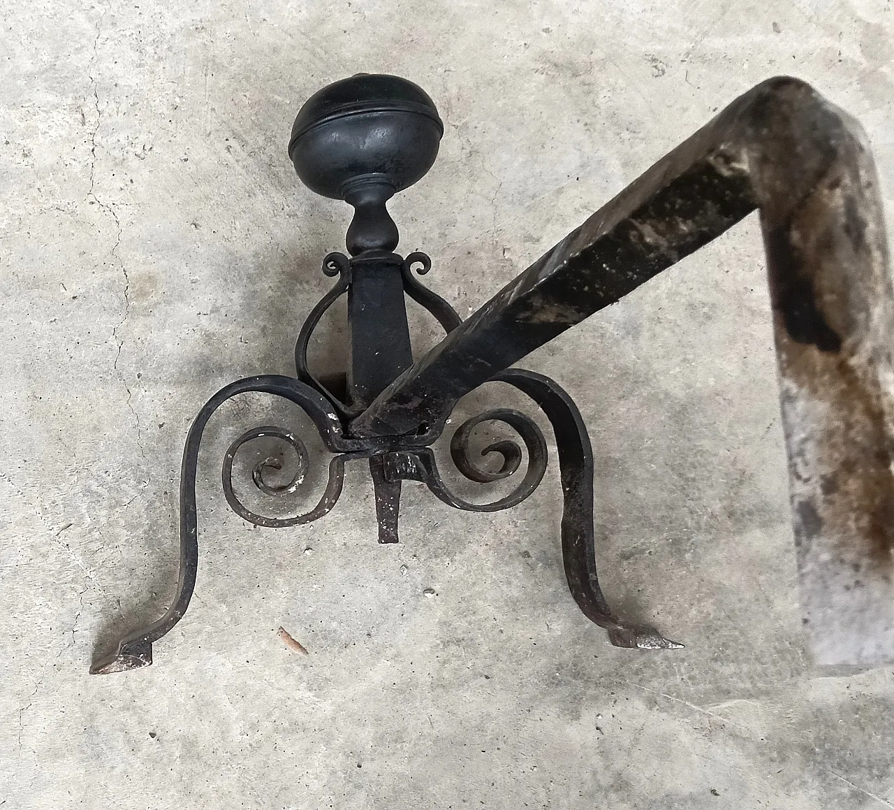 Coppia Alari da camino, fine '800 18