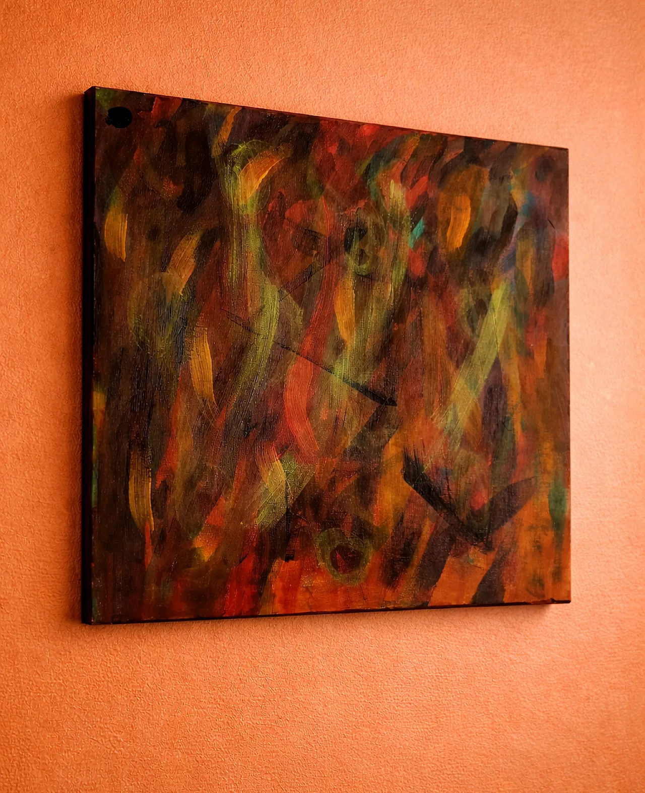 Large Abstract Painting – Embers of Resistance – T C Freiberger 3
