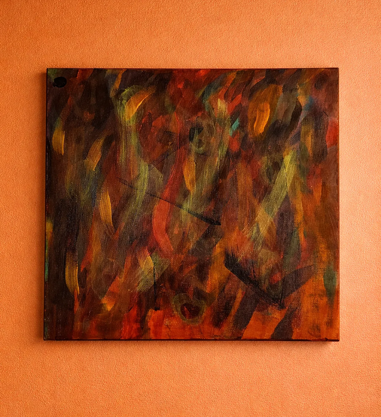 Large Abstract Painting – Embers of Resistance – T C Freiberger 4