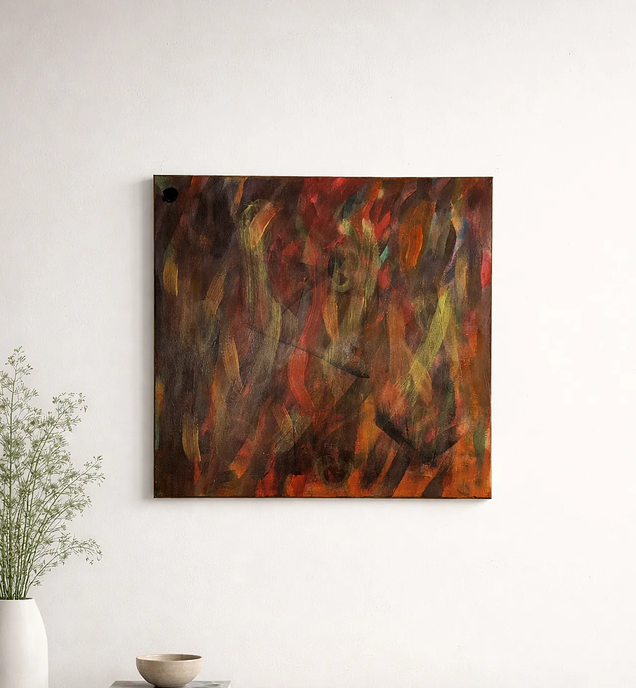 Large Abstract Painting – Embers of Resistance – T C Freiberger 5