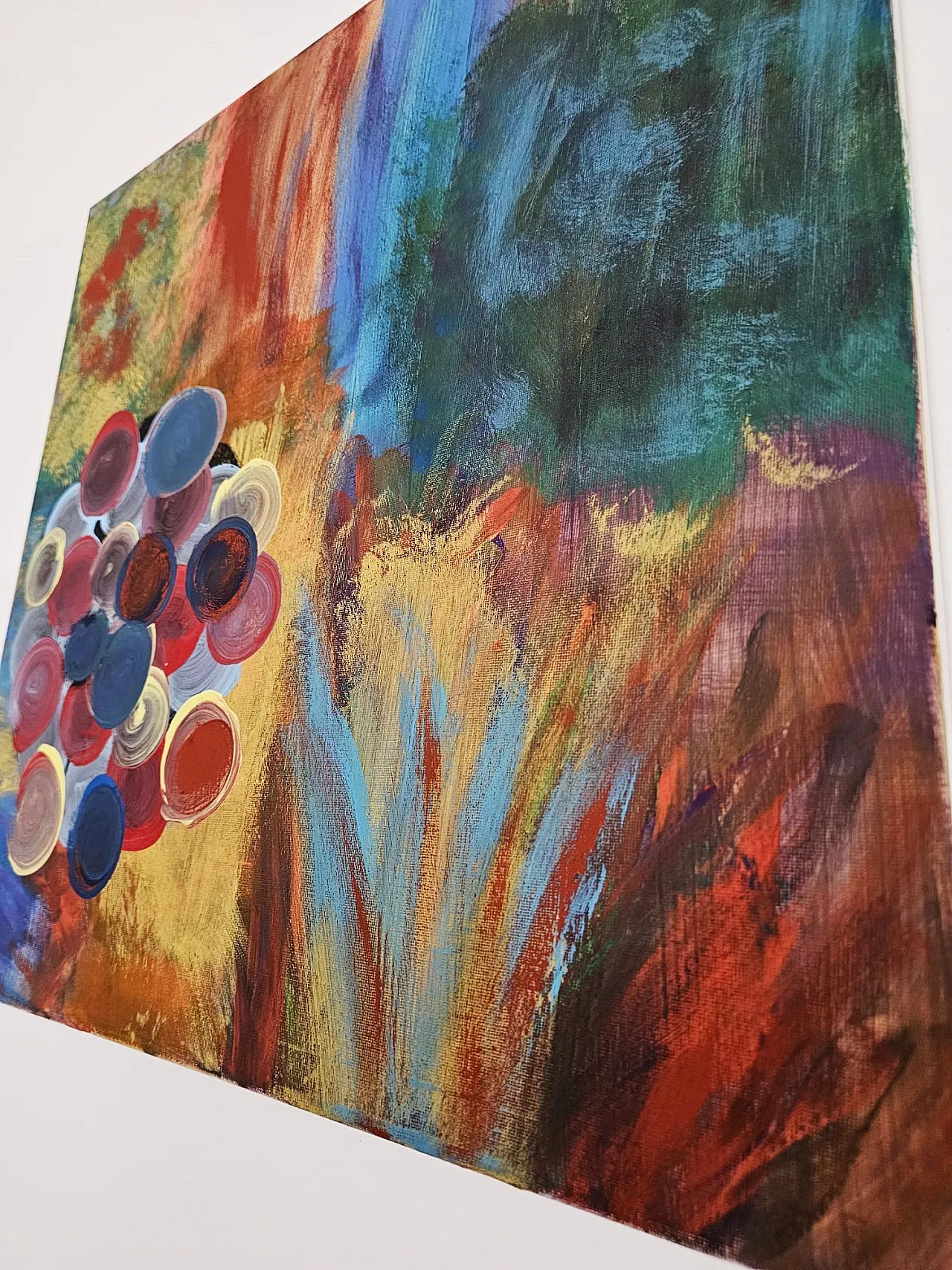 Large Abstract Painting – Fragments of Bloom – T.C. Freiberger 4