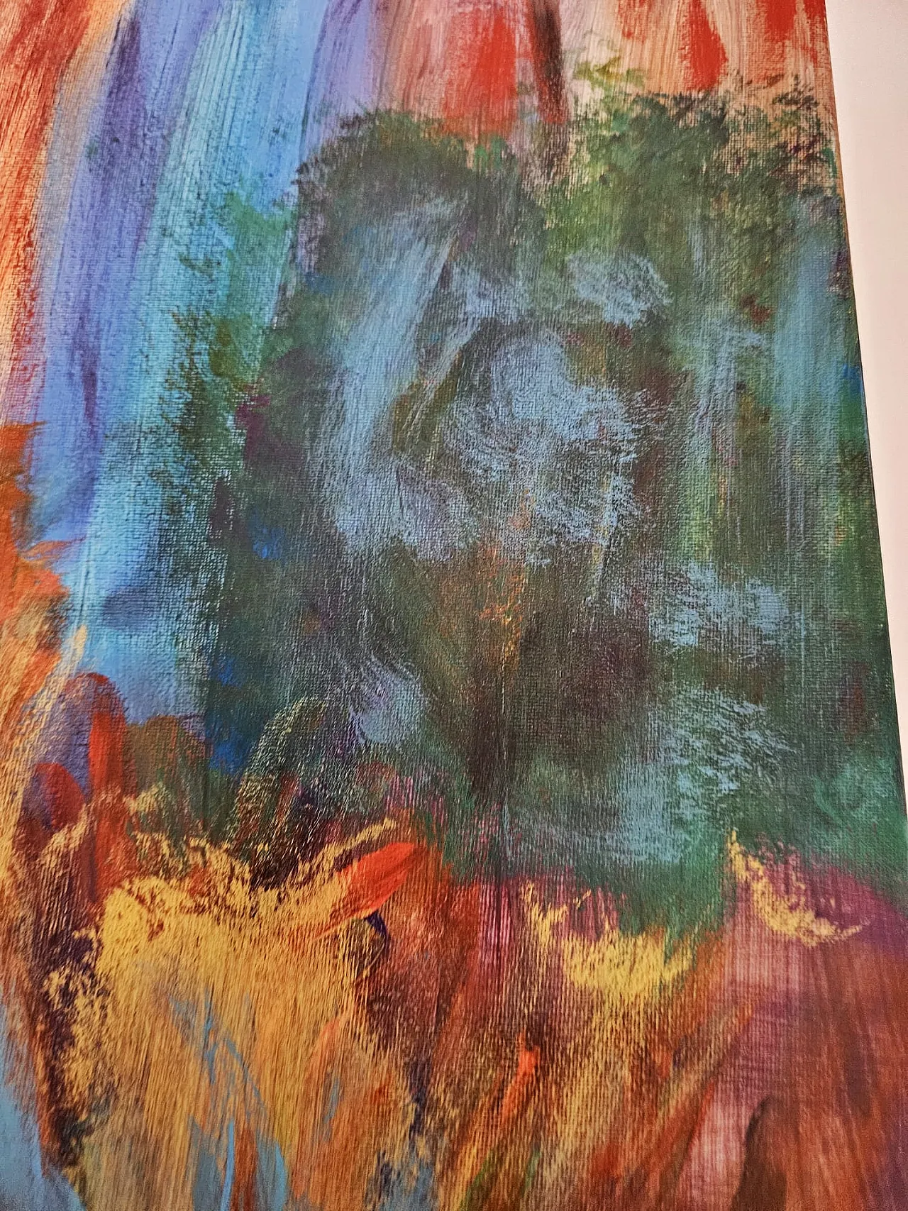 Large Abstract Painting – Fragments of Bloom – T.C. Freiberger 5