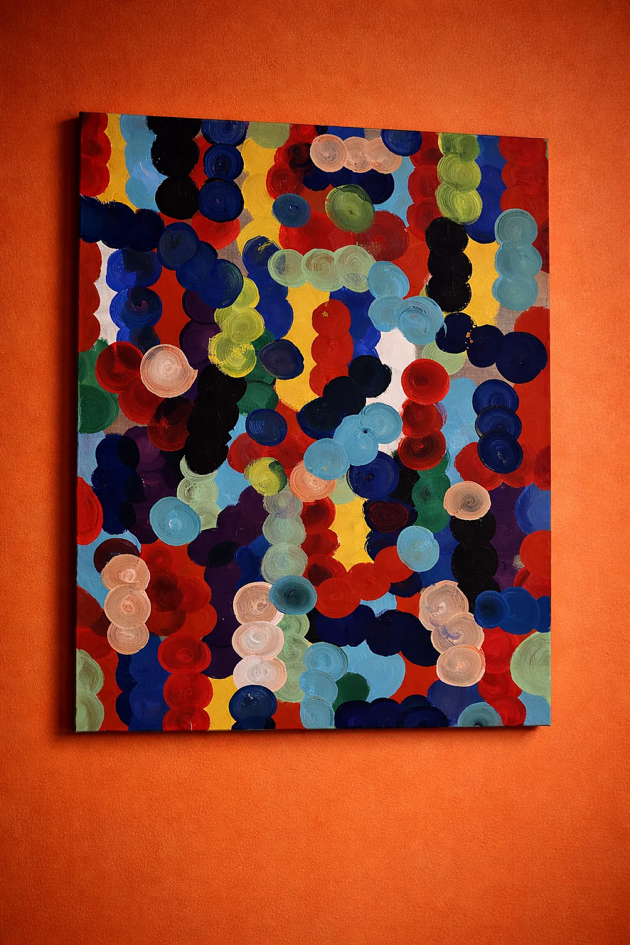 Large Abstract Painting – Constellations in Motion – T.C. Freiberger 1