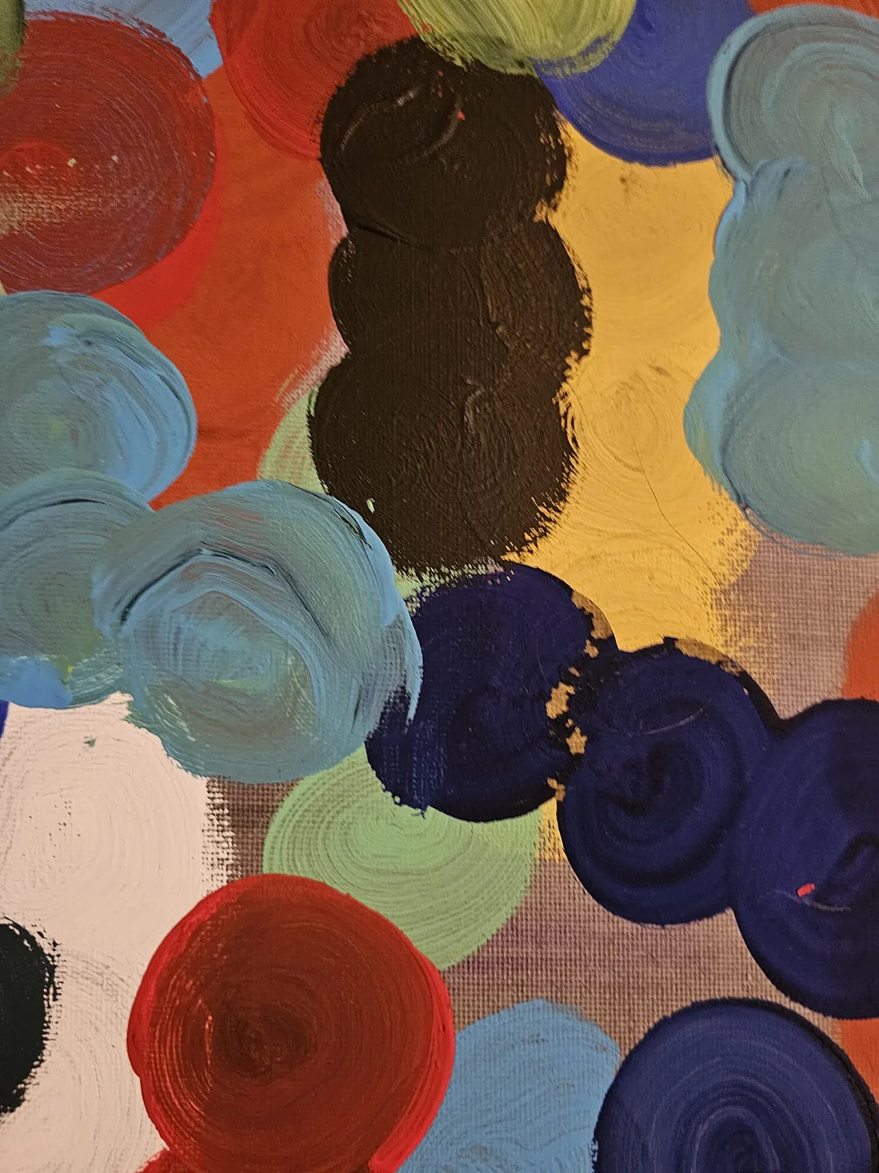 Large Abstract Painting – Constellations in Motion – T.C. Freiberger 5