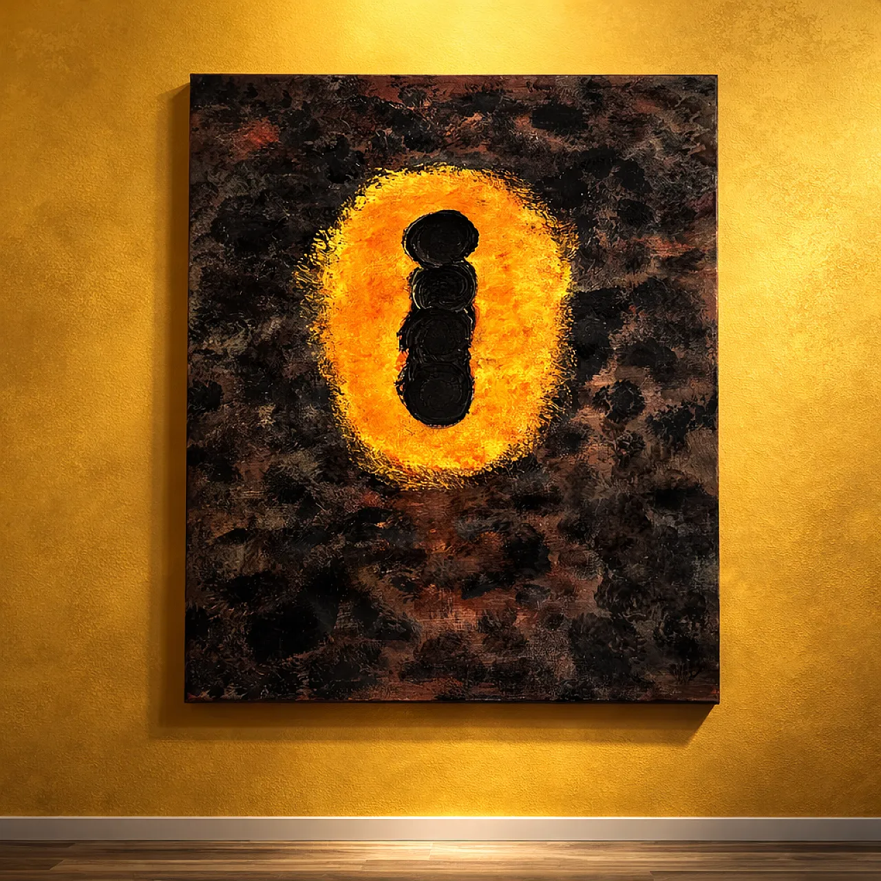 Large Abstract Painting – Portal of Presence – T.C. Freiberger – Conte 1