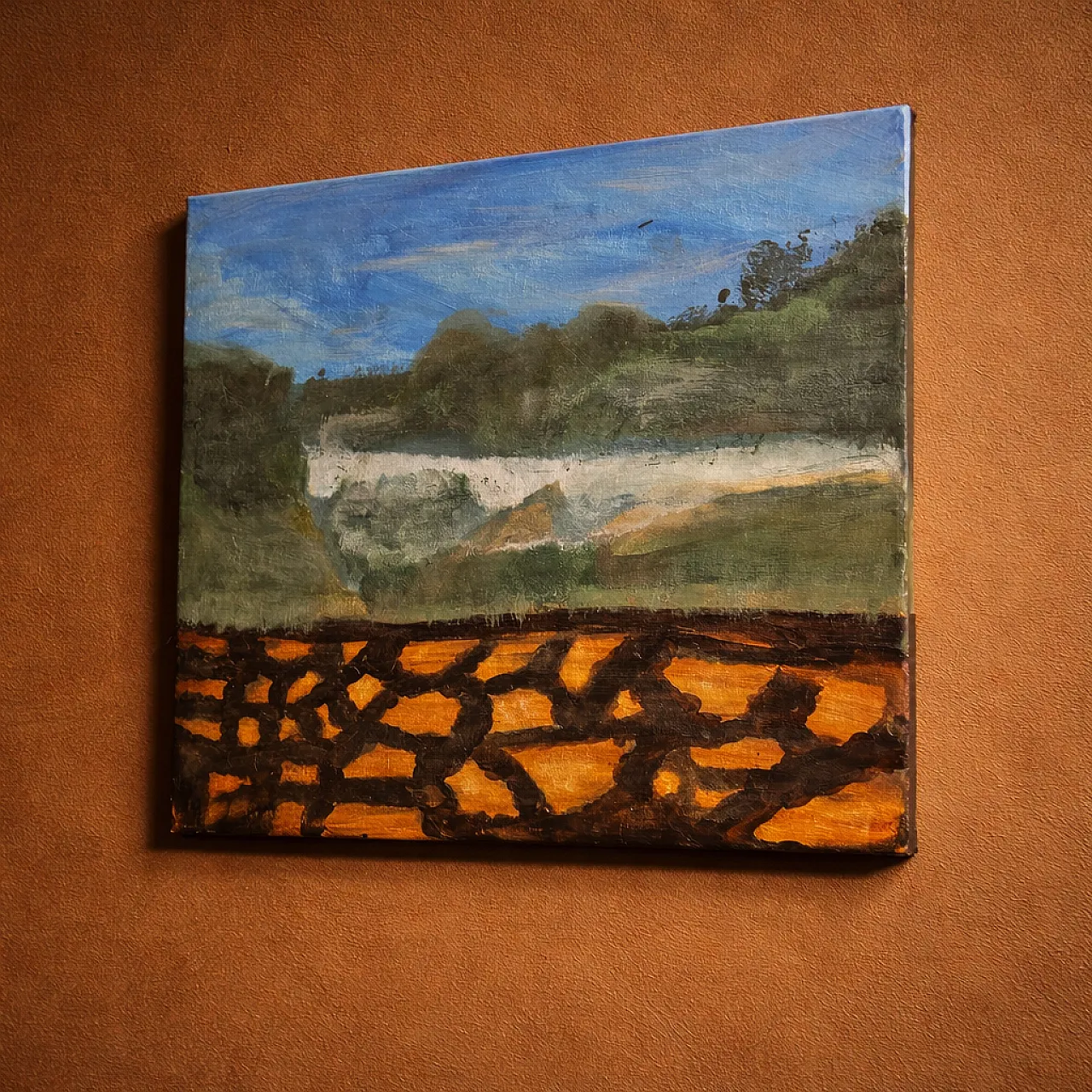 Large Abstract Painting - Paths of Passage – T.C. Freiberger 1