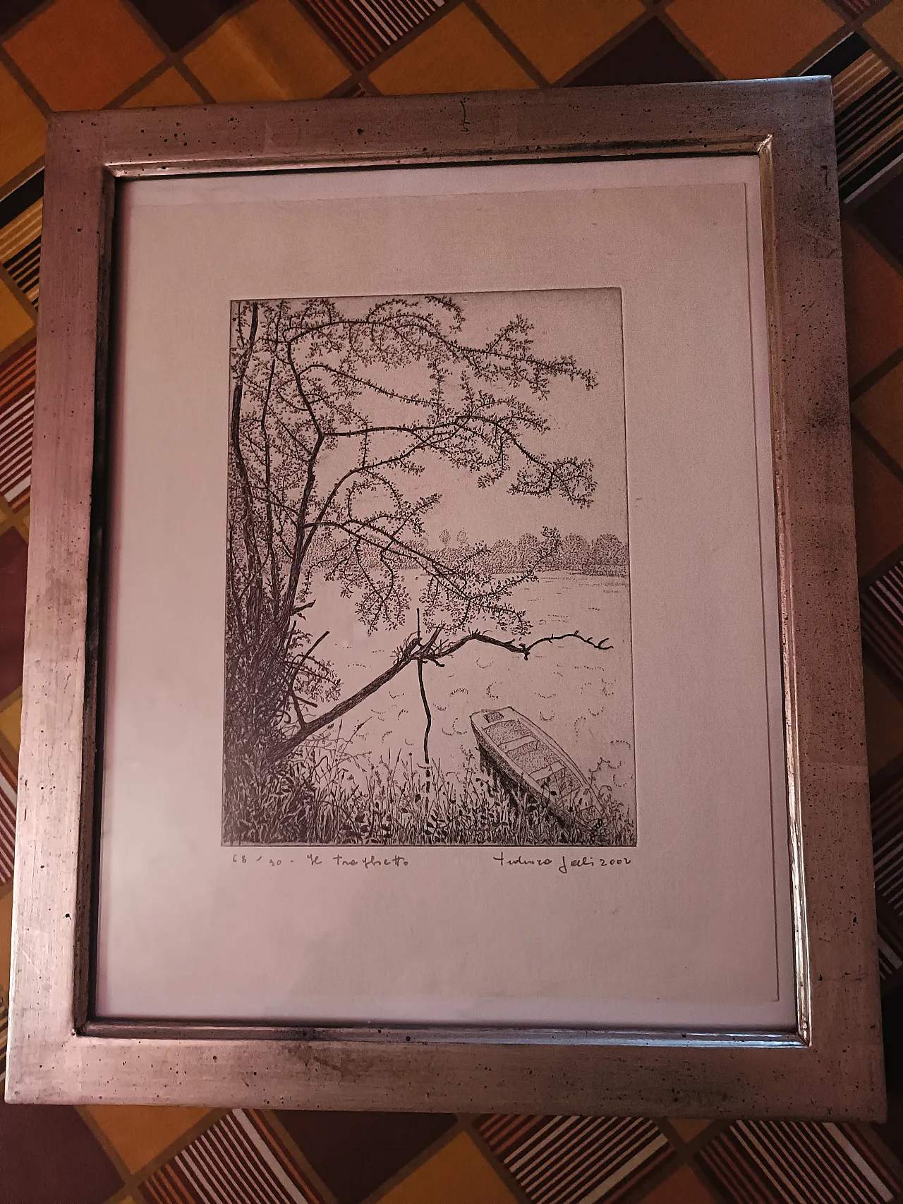 multiplo d'arte 69/90 intitolato "il traghetto" 2002 1