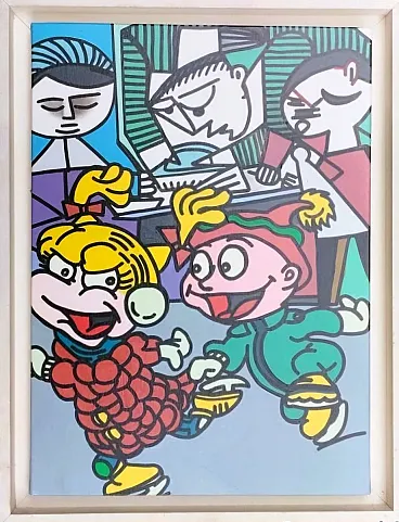 Pop Art figurative composition by Gudmundur Erró, 2000s