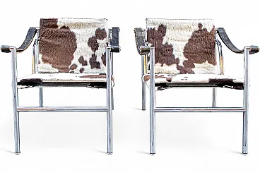 Pair of LC1 armchairs by Le Corbusier for Cassina, 1960s