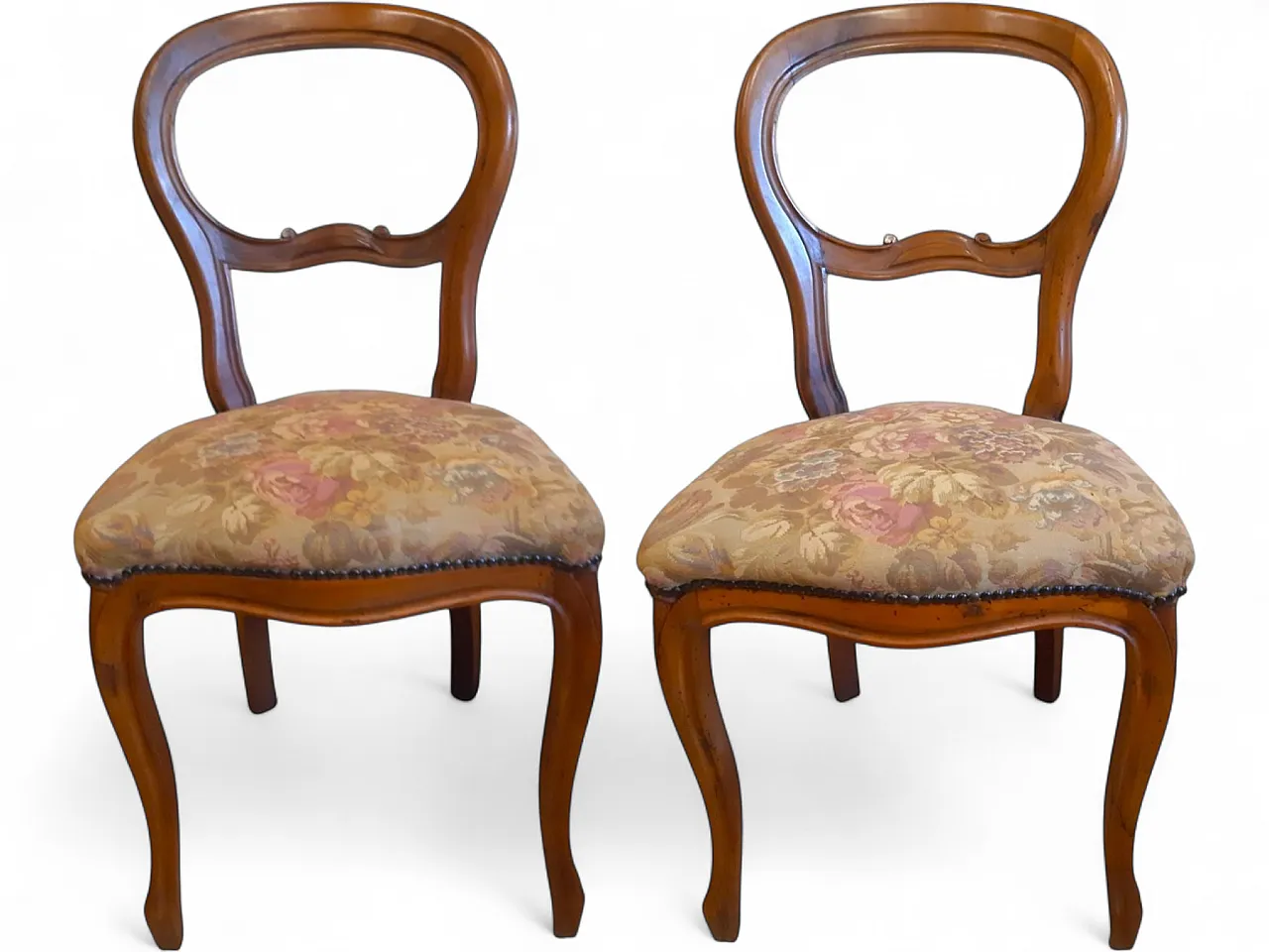 Coppia di sedie Luigi Filippo in noce, anni '20 52