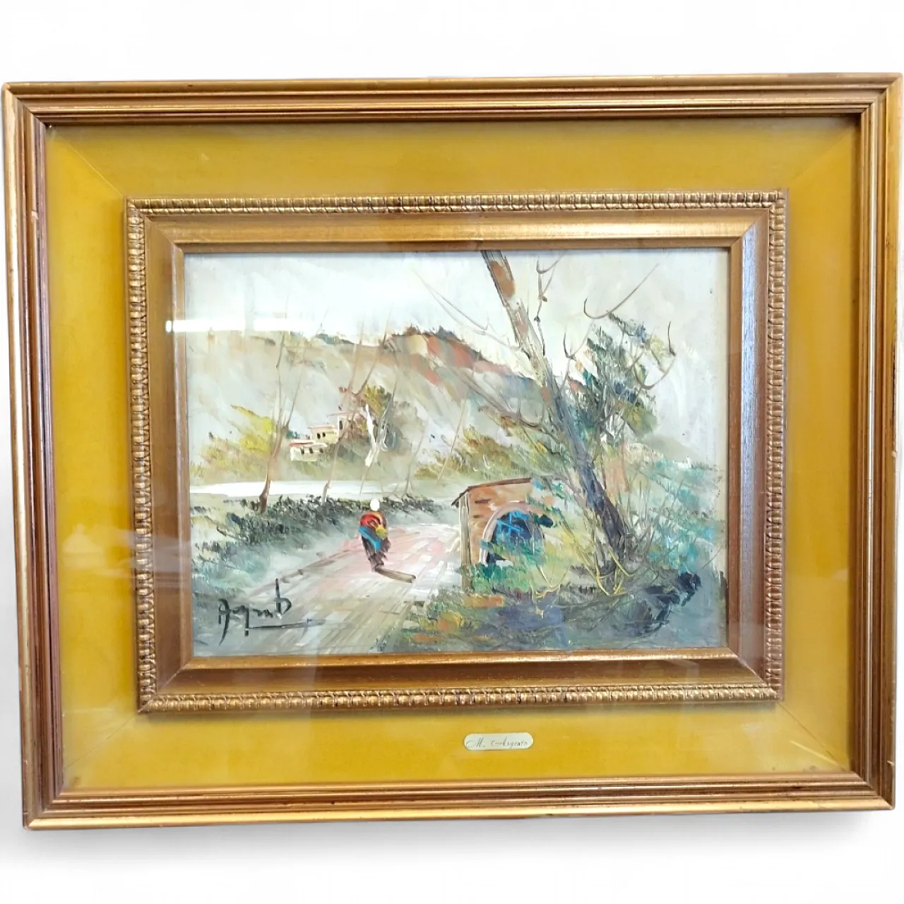 Quadro olio su tela di Mino Argento, metà '900 18