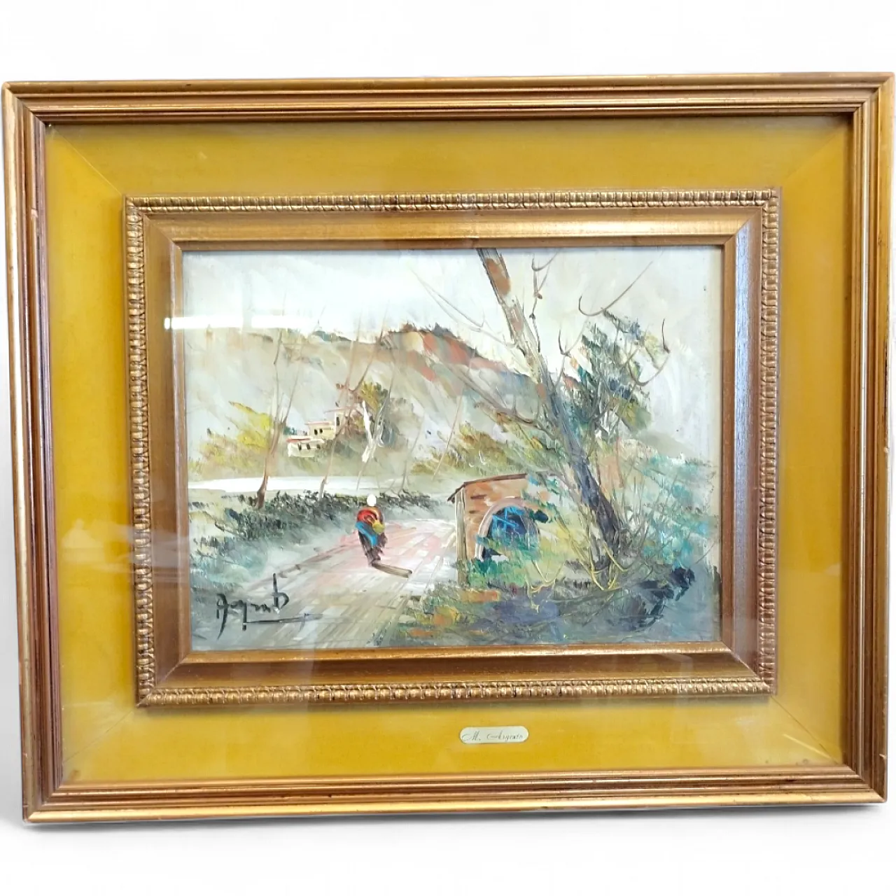 Quadro olio su tela di Mino Argento, metà '900 19