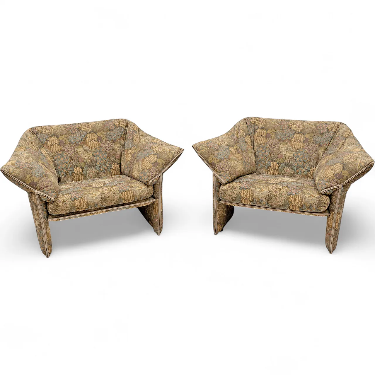 Pair of armchairs Le stelle di Mario Bellini per B&B, 70s 11