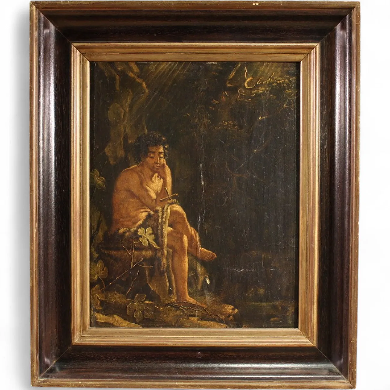 After Calude Mellan, Saint John the Baptist, oil painting 18th century 16