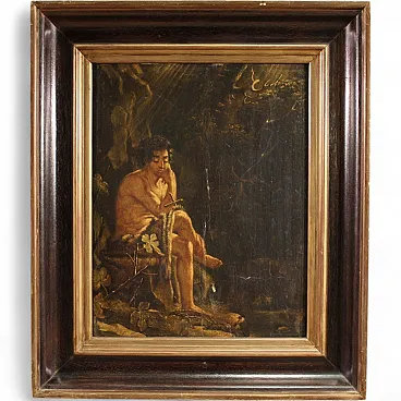 After Calude Mellan, Saint John the Baptist, oil painting 18th century