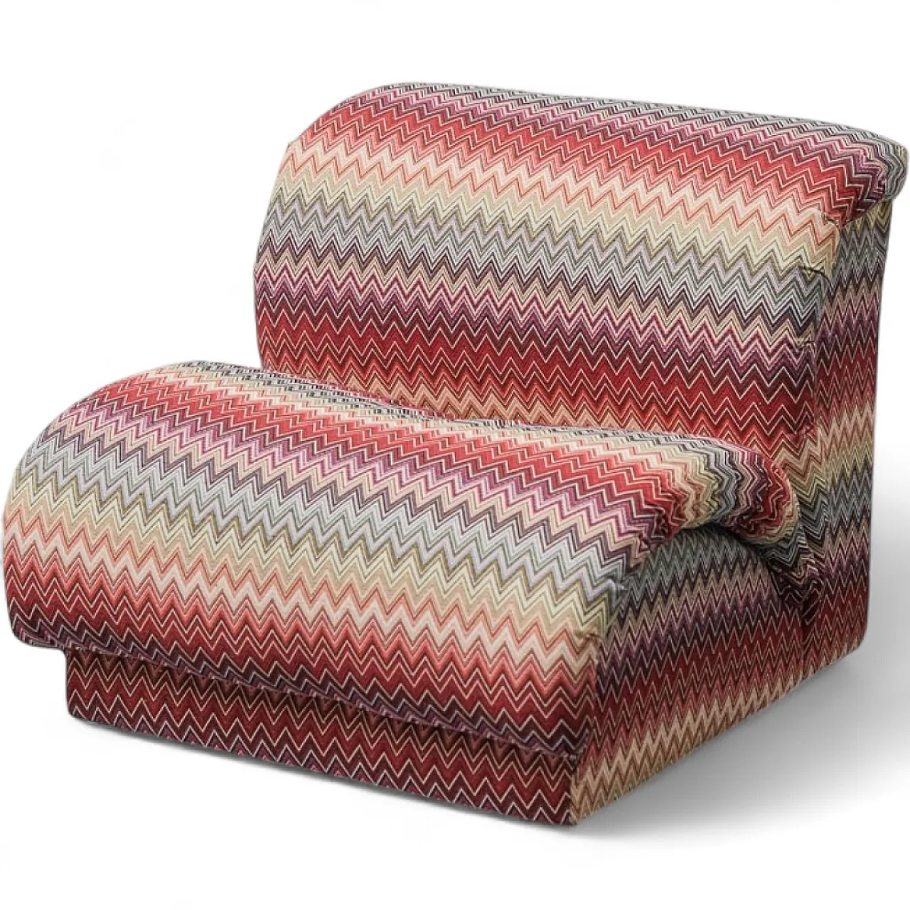 Doimo armchair with Missoni pattern, 70s 13