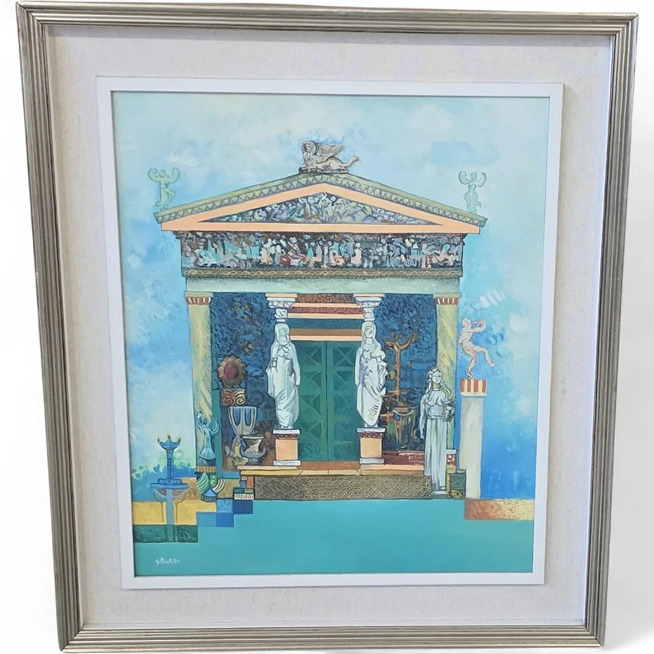 The Treasure of Siphnos, material painting with relief, 1990s 16