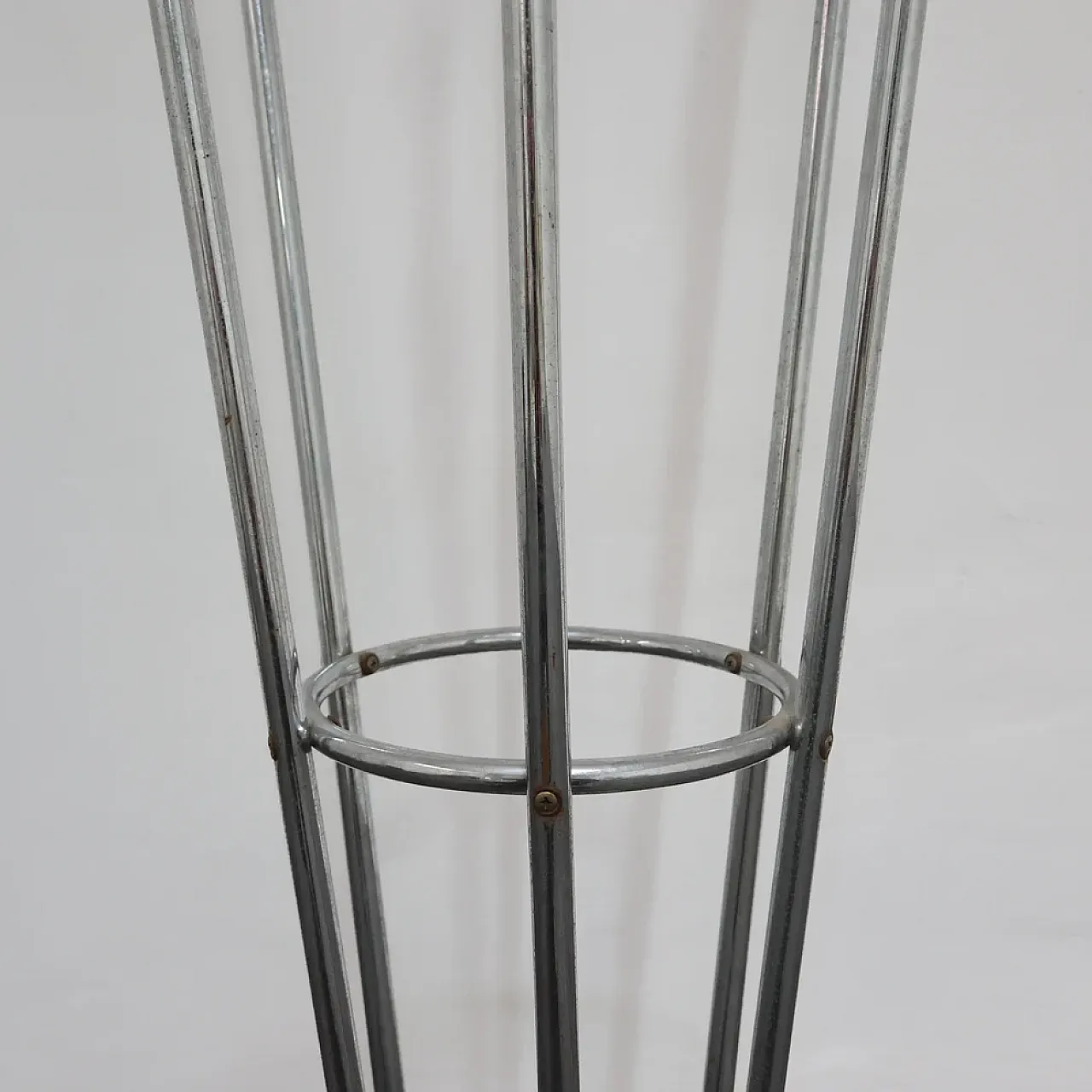 Mannelli brothers' travertine and steel coat rack, 1970s 14