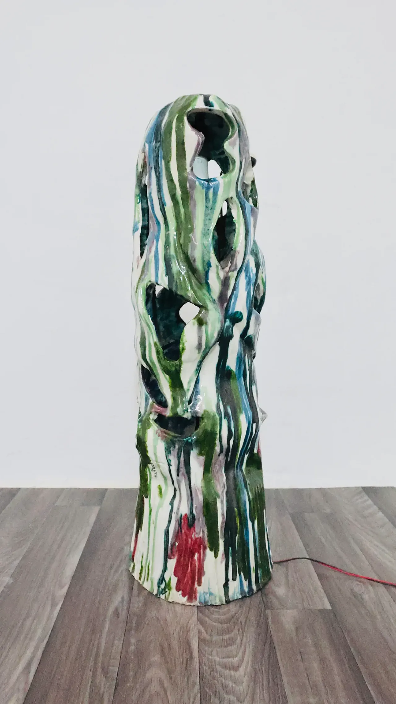 Ceramic lamp attributed to Ernesto Treccani, 1960s 4