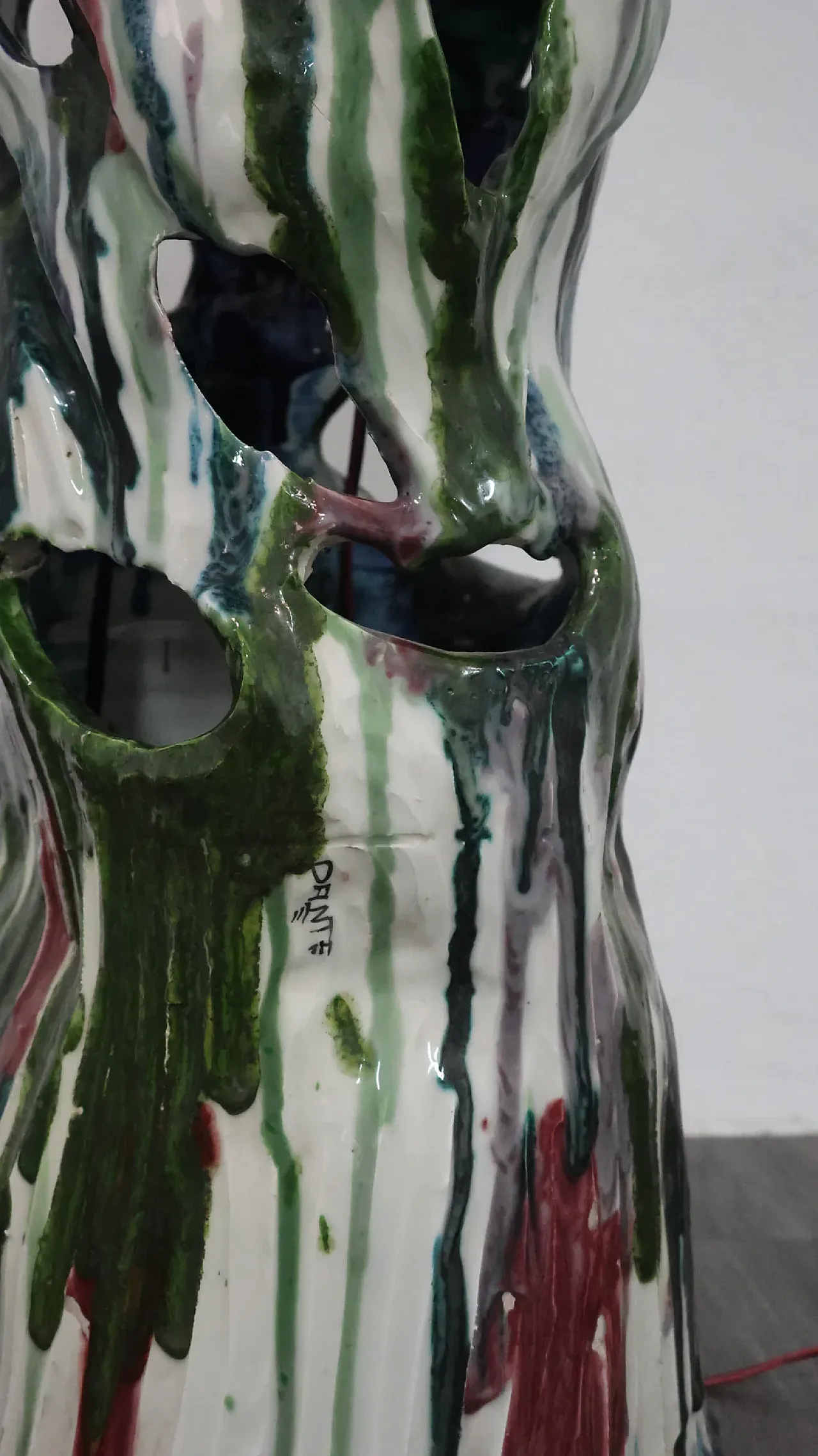 Ceramic lamp attributed to Ernesto Treccani, 1960s 5