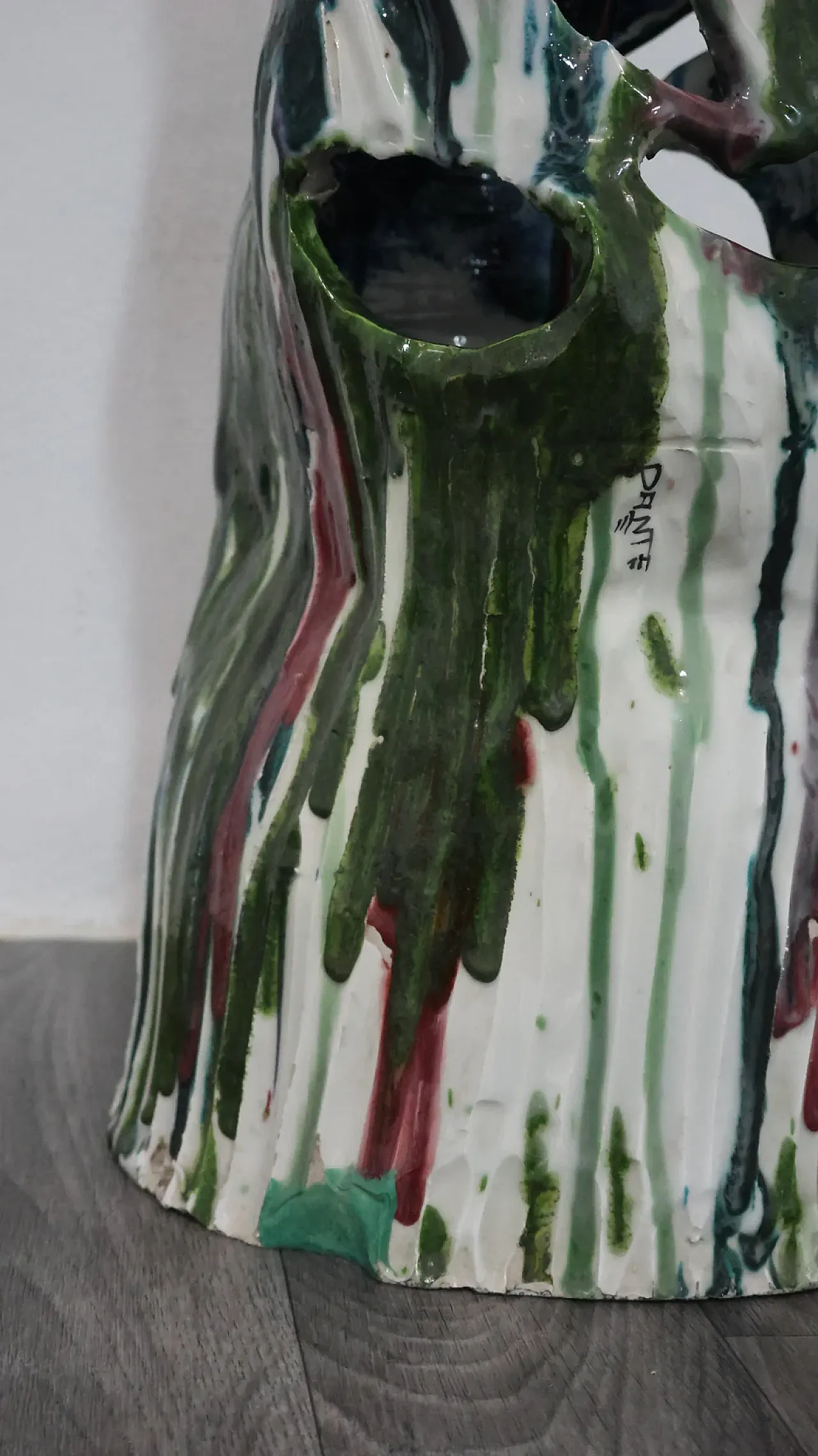 Ceramic lamp attributed to Ernesto Treccani, 1960s 6