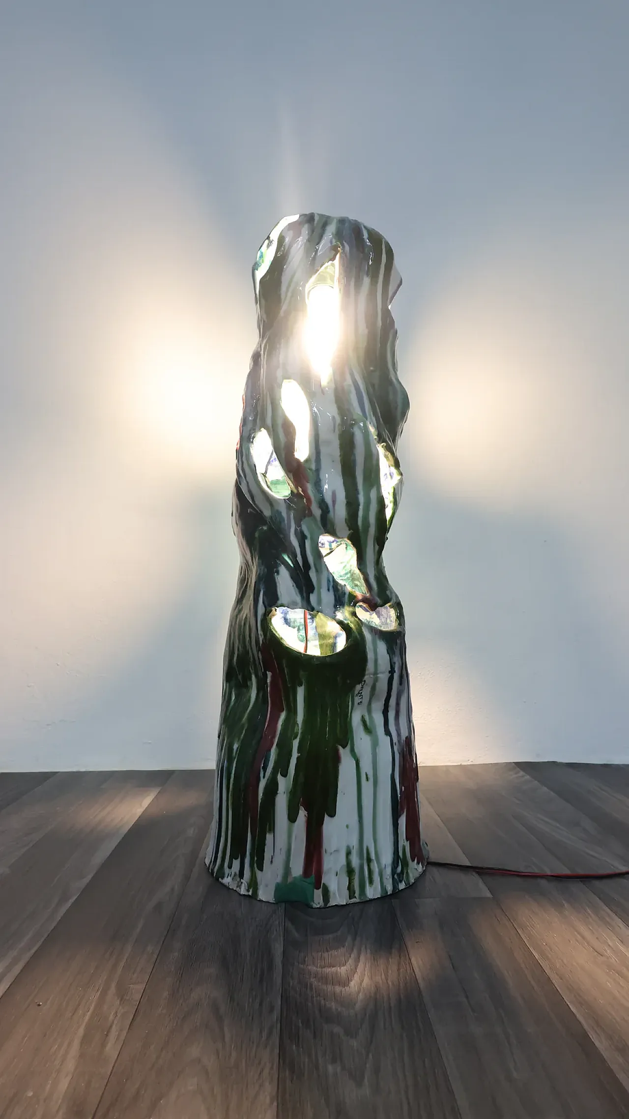 Ceramic lamp attributed to Ernesto Treccani, 1960s 7