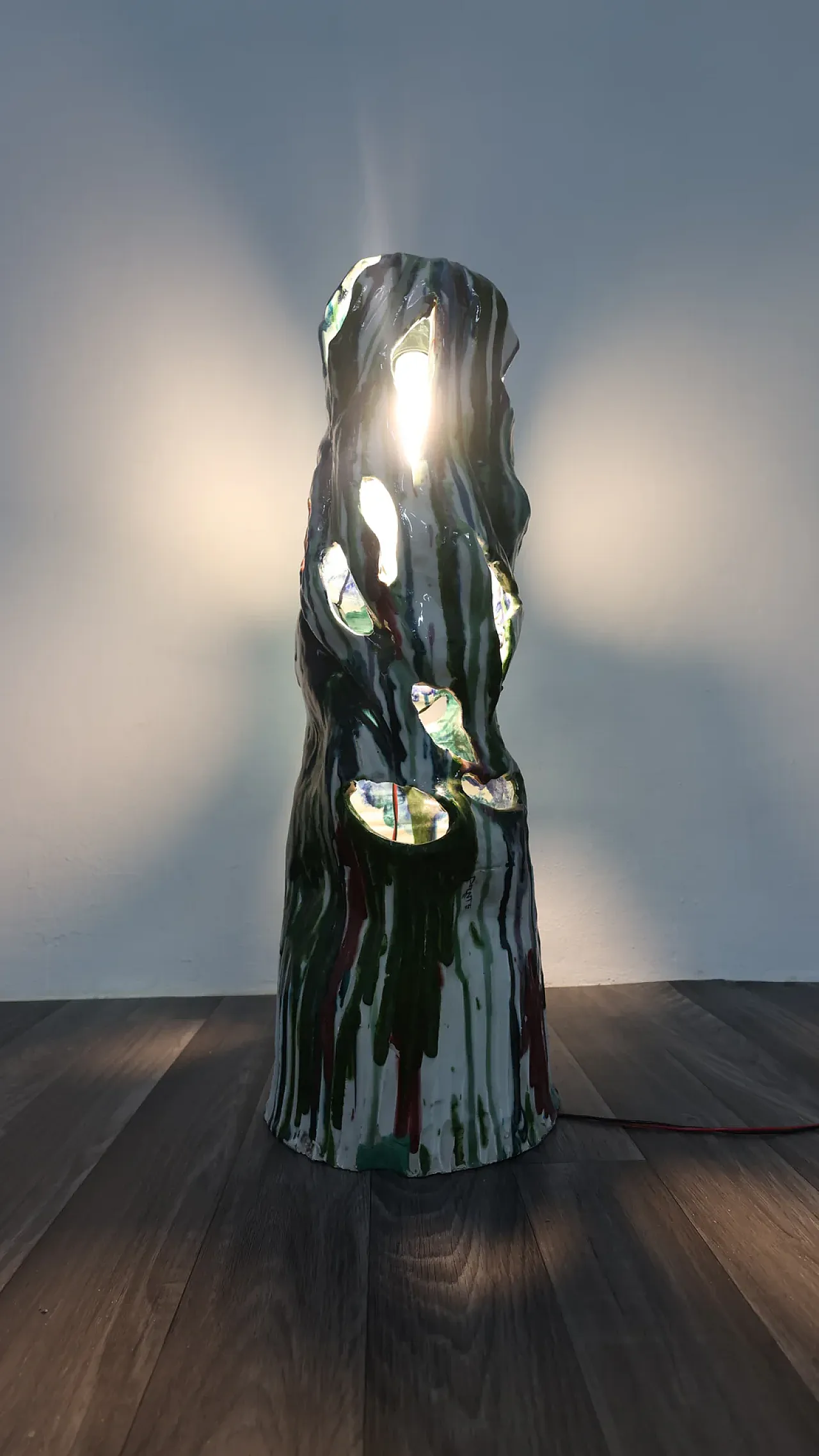 Ceramic lamp attributed to Ernesto Treccani, 1960s 8