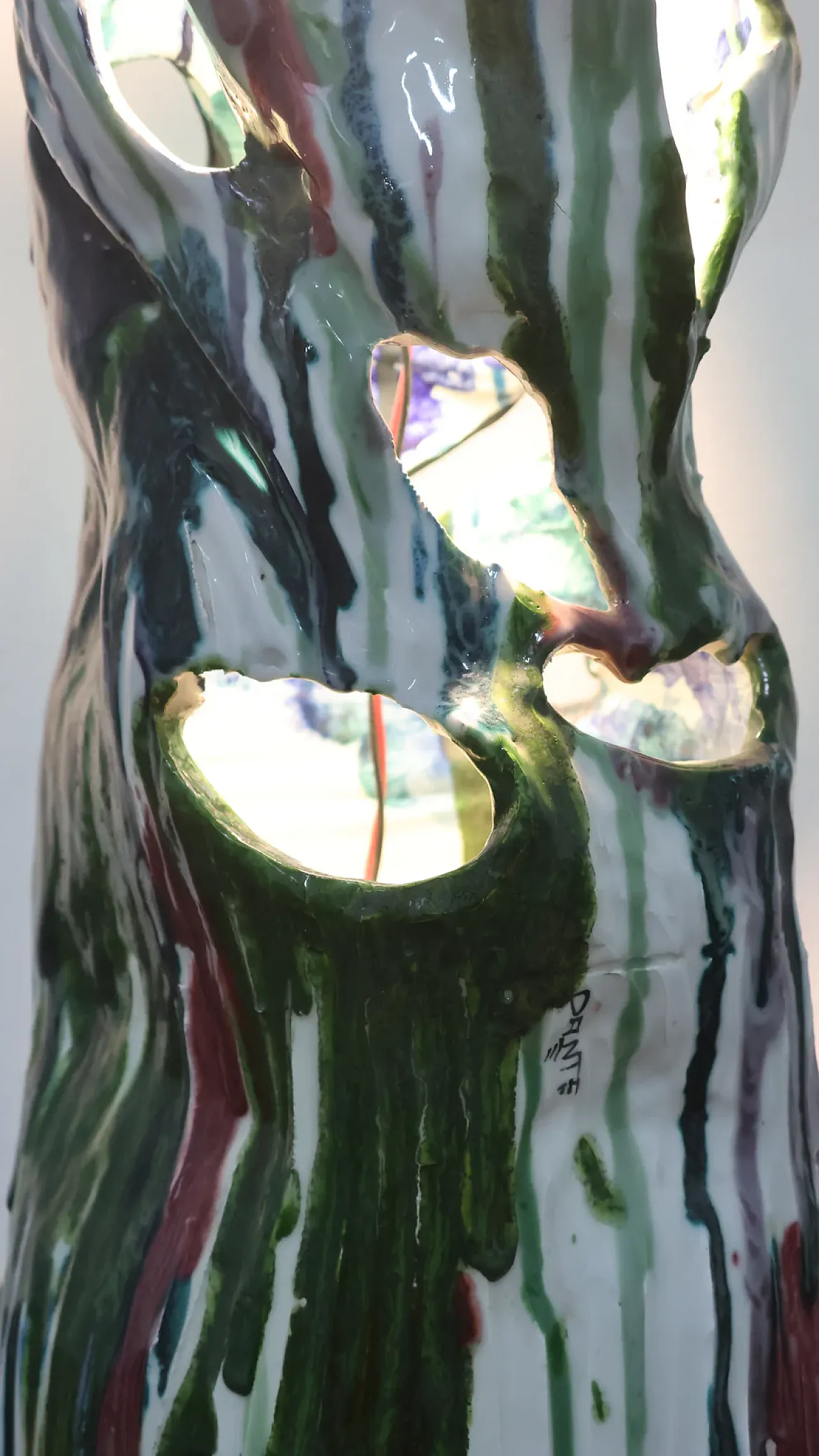 Ceramic lamp attributed to Ernesto Treccani, 1960s 9