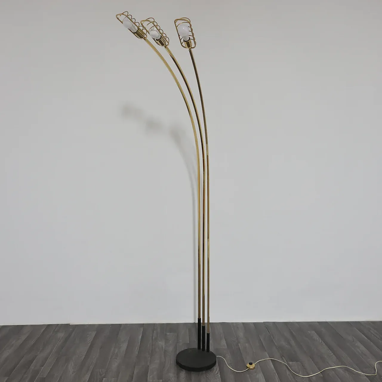 Hollywood Regency floor lamp attributed to Romeo Rega, 1970s 1