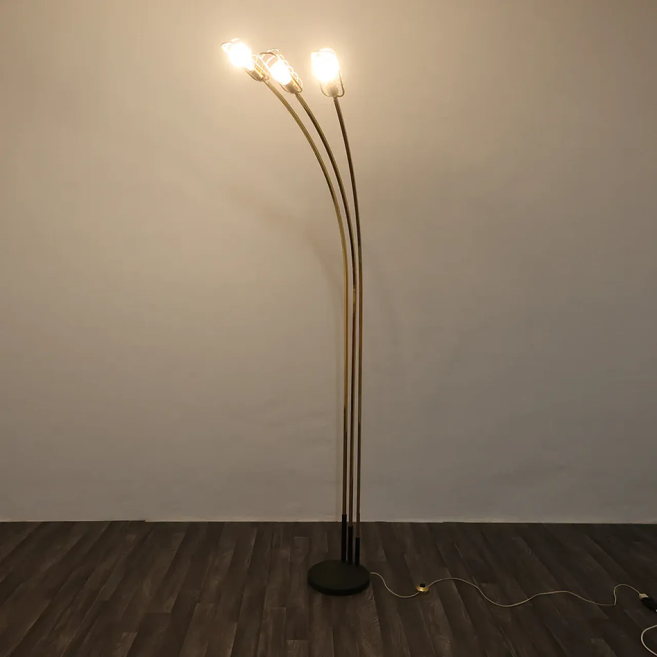 Hollywood Regency floor lamp attributed to Romeo Rega, 1970s 3