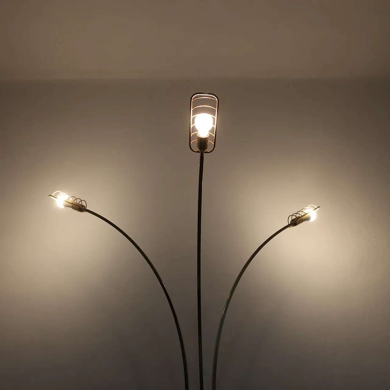 Hollywood Regency floor lamp attributed to Romeo Rega, 1970s 9